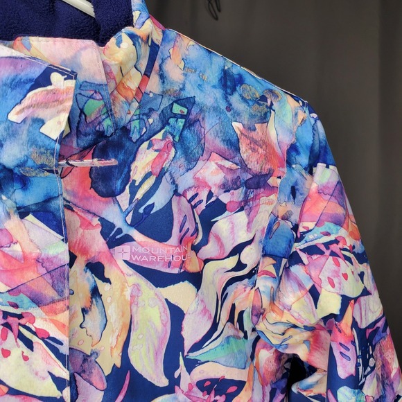 Mountain Warehouse Kids Water Resistant Fleece Lined Jacket Floral Print 13 YRS - Picture 4 of 9